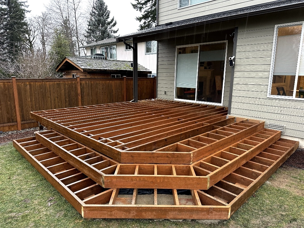 Professional deck framing by deck builders in Dayton OH