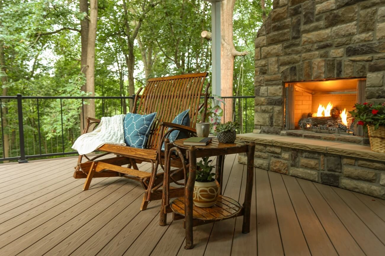 Low-maintenance composite decks in Dayton, OH.